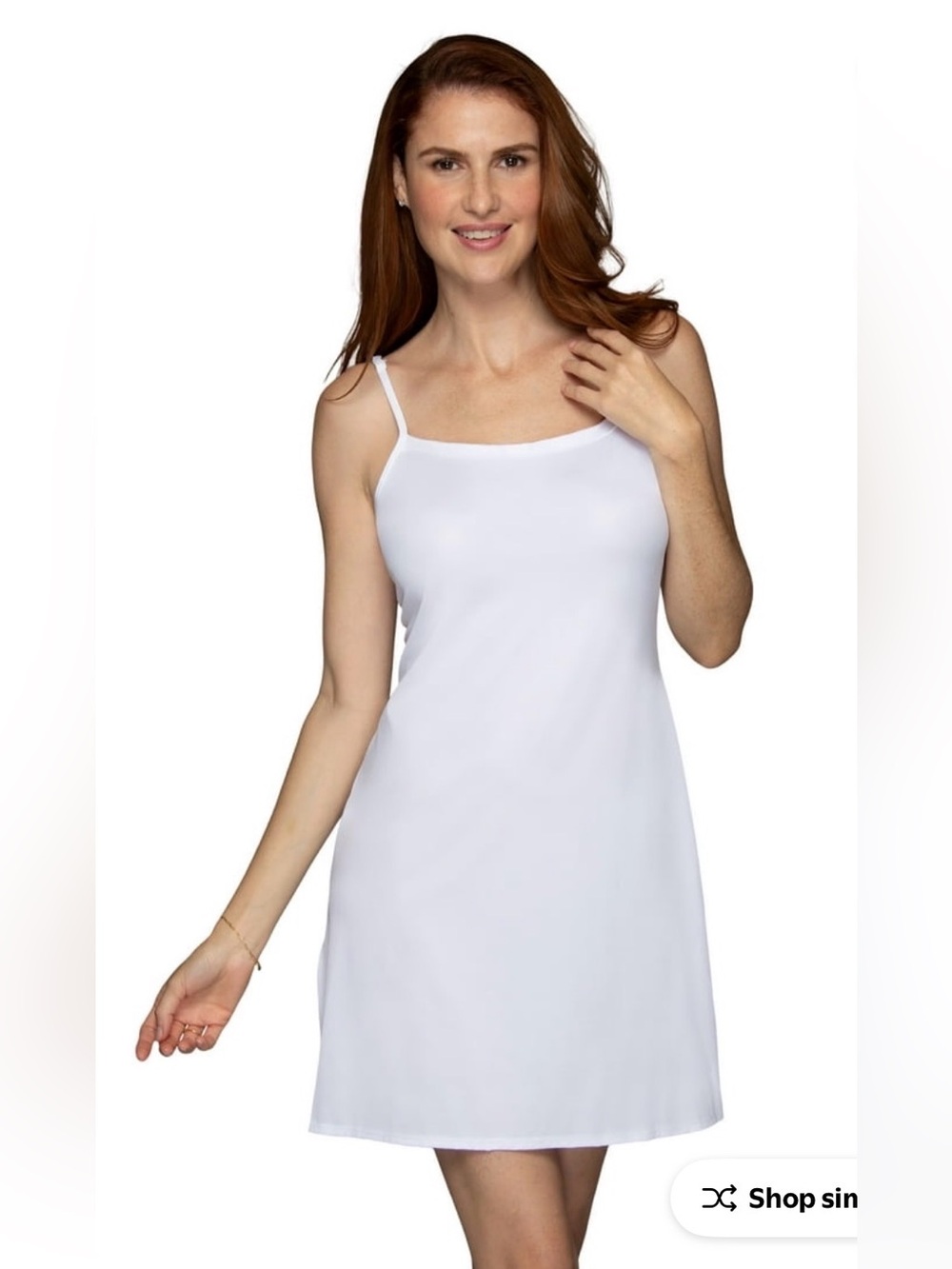 Vanity Fair White Lightweight Slip Chemise